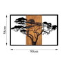 Wallity Acacia Tree - 388 Escultura de pared de madera nogal y negro